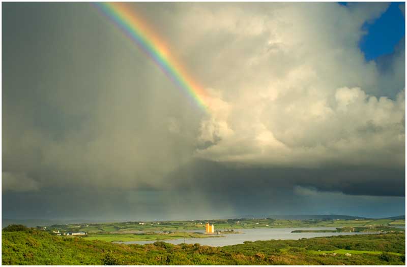 Kilcoe Castle with Rainbow