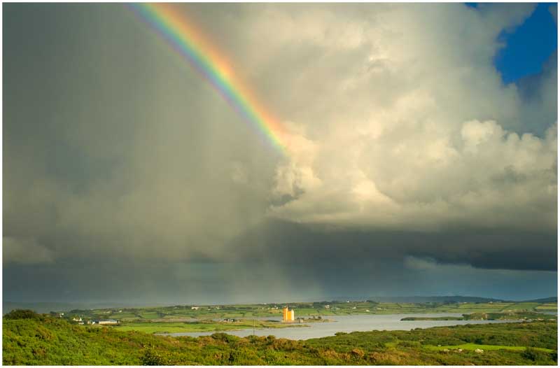 Kilcoe Castle and Rainbow